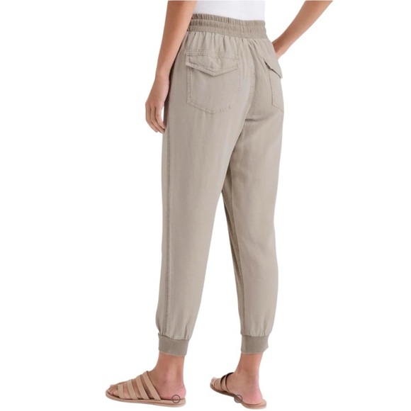 Splendid Lakeside Linen Blend Jogger In The Color Fawn Tan Beige Size XL - Picture 2 of 12